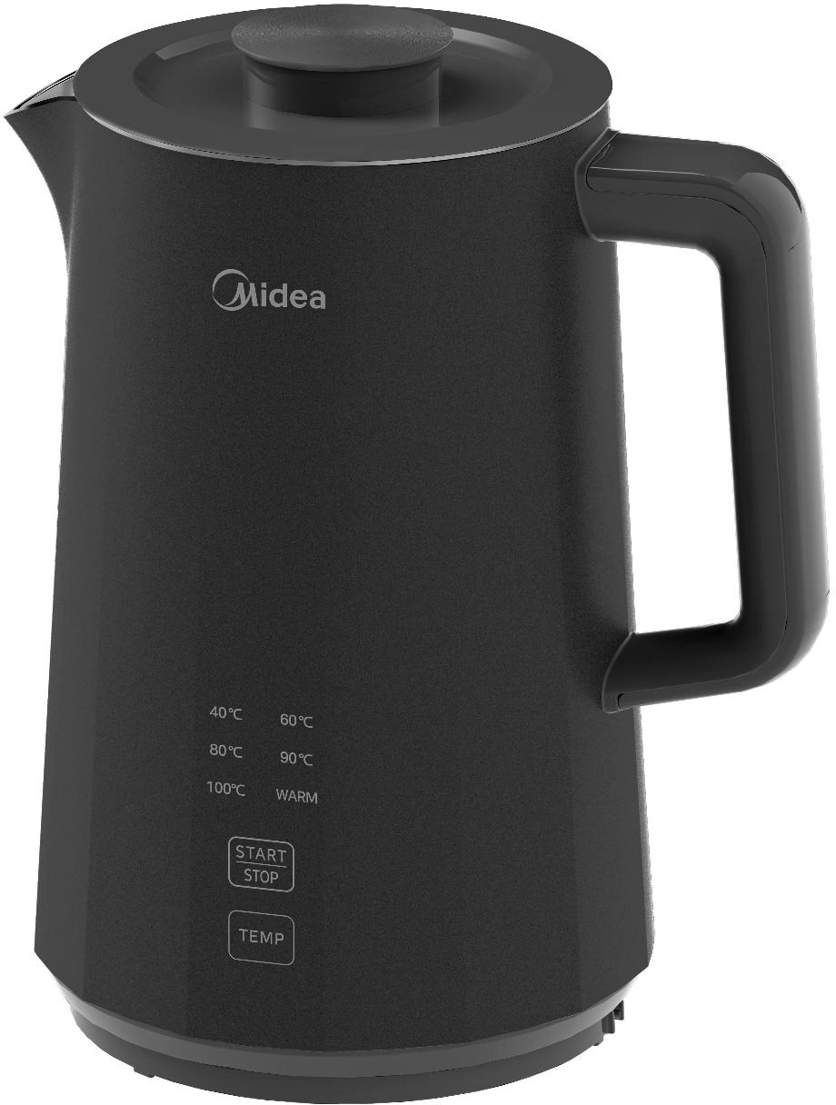 Чайник электрический Midea MK-9094 1.5л. 1800Вт черный корпус: нерж.сталь/пластик