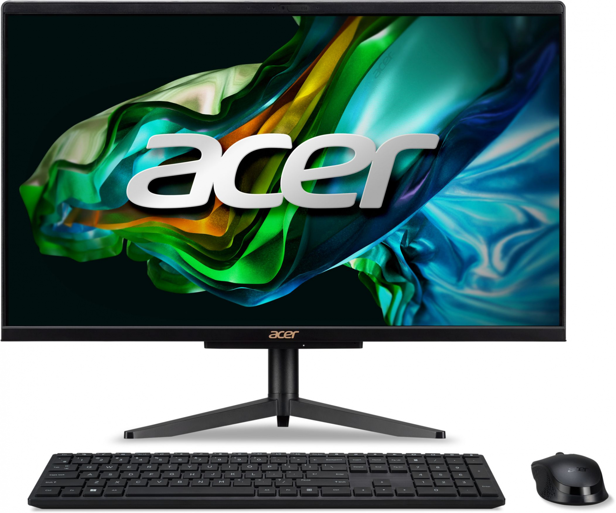 Моноблок Acer Aspire C24-1610 23.8" Full HD N-series N200 (1) 8Gb SSD256Gb UHDG CR Eshell WiFi BT 65W клавиатура мышь Cam черный 1920x1080