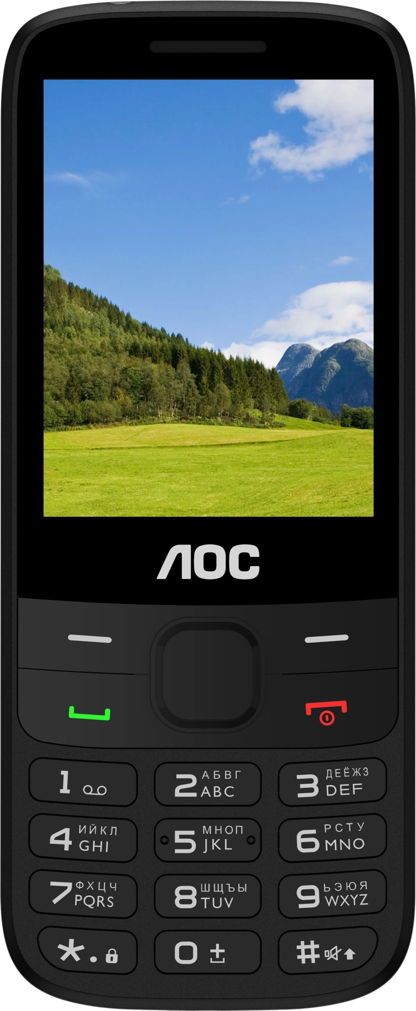 Мобильный телефон AOC 280 A черный моноблок 2.8"