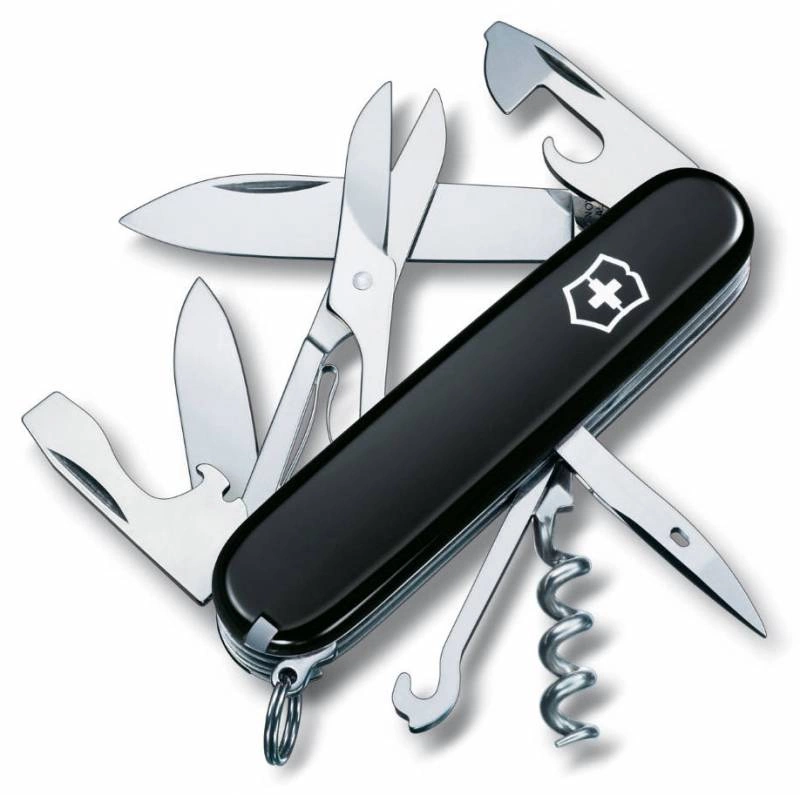 Нож перочинный Victorinox Climber (1.3703.3) 91мм 14функц. черный карт.коробка