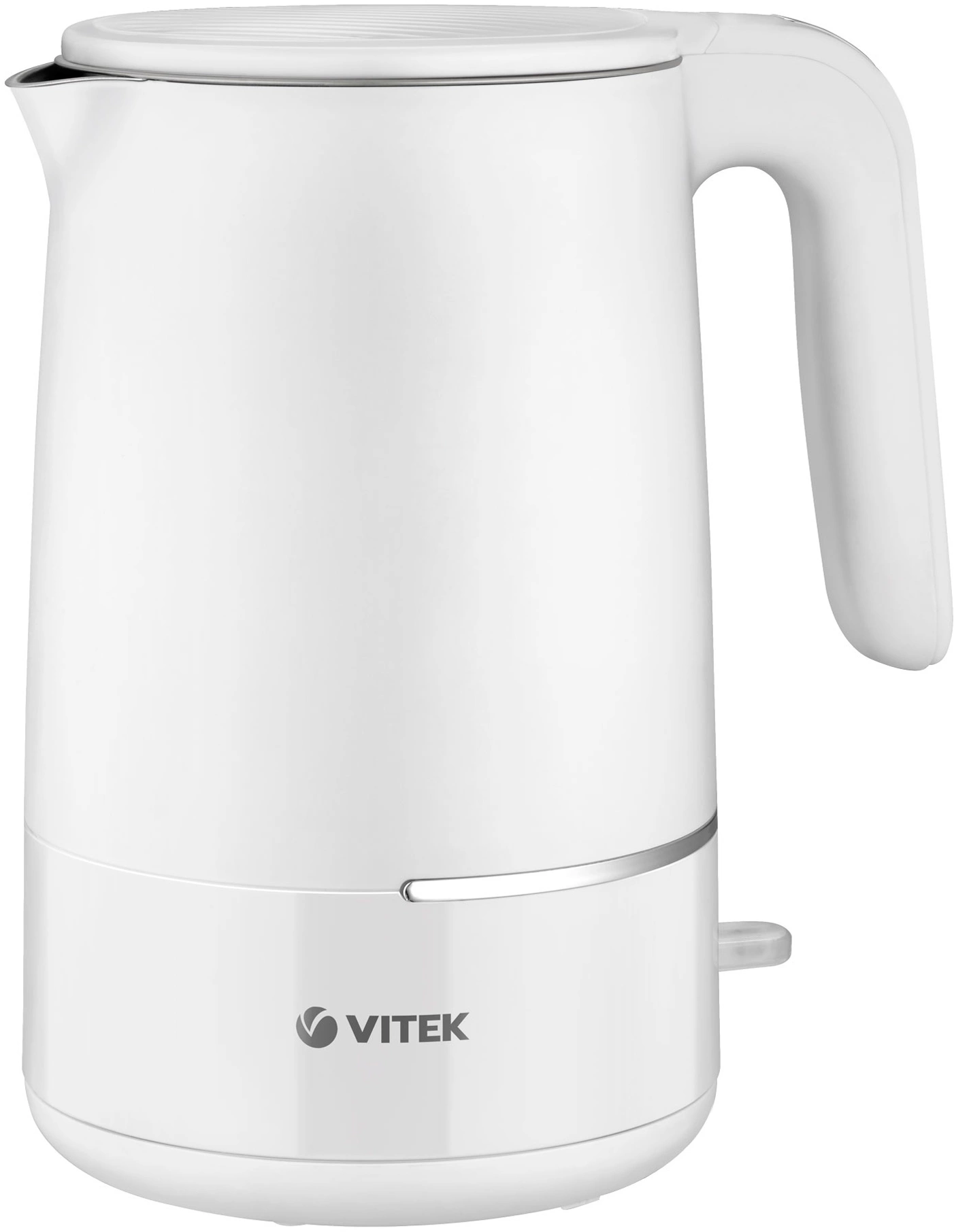 Чайник электрический Vitek VT-1104 1.5л. 2200Вт белый корпус: металл/пластик