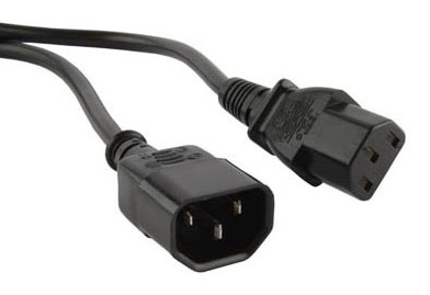 Шнур питания Hyperline PWC-IEC13-IEC14-3.0-BK C13-С14 проводник.:3x1.0мм2 3м 230В 10А (упак.:1шт) черный