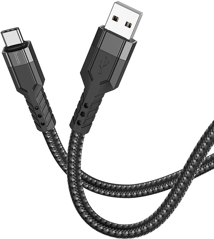 Кабель Hoco U110 Type-C USB (m)-USB Type-C (m) 1.2м черный коробка