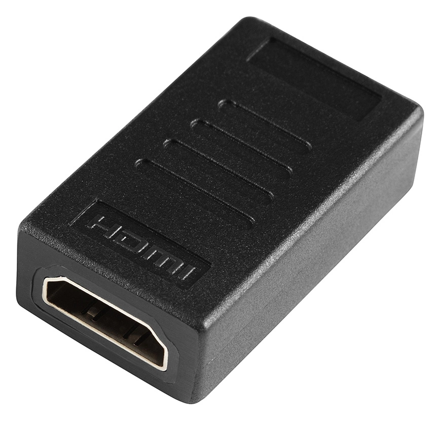 Адаптер аудио-видео Buro HDMI (f)/HDMI (f) позолоч.конт. черный (BHP-ADP-HDMI-2.0)