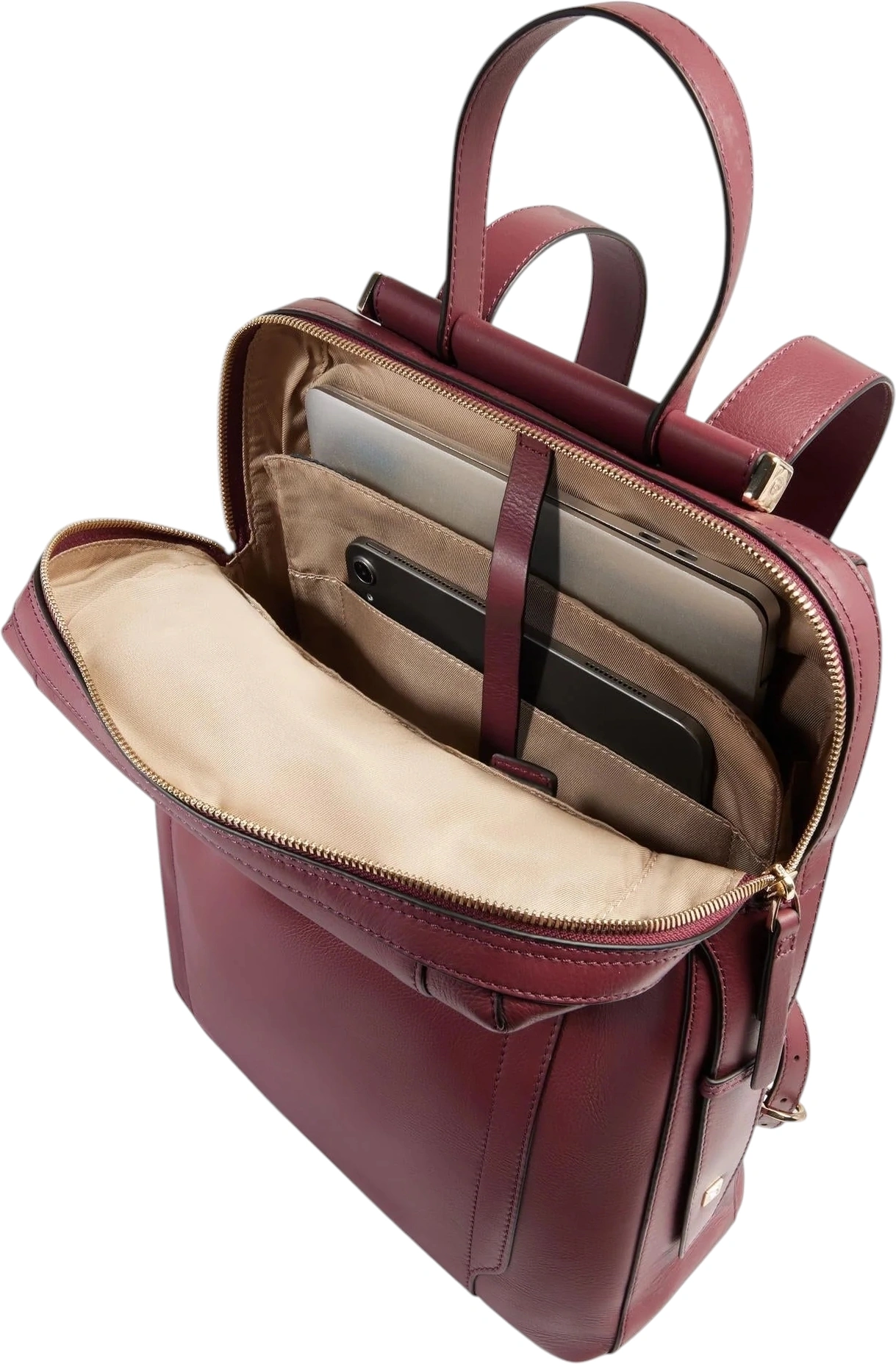 Рюкзак женский Piquadro Circle CA4576W92/BO бургунди натур.кожа