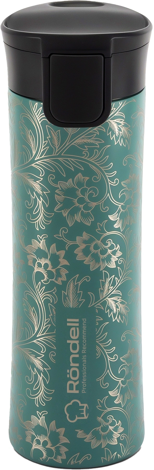 Термокружка для напитков Rondell Arabesco RDS-1967 0.57л. зеленый картонная коробка