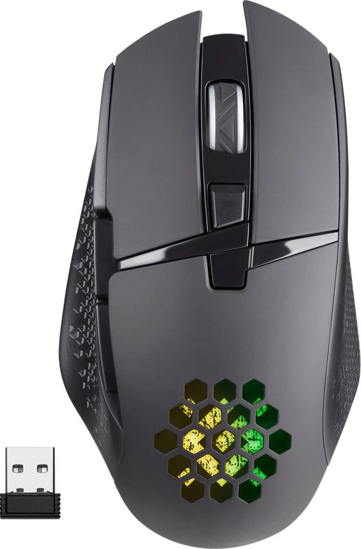 Мышь Defender Glory GM-514 черный оптическая 3200dpi беспров. USB 6but (52514)