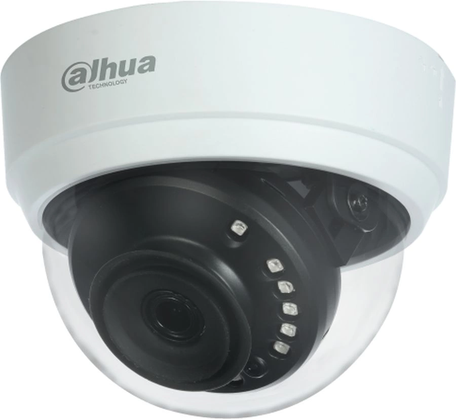 Камера видеонаблюдения аналоговая Dahua DH-HAC-D1A51P-0280B-S2 2.8-2.8мм HD-CVI HD-TVI цв. корп.:белый