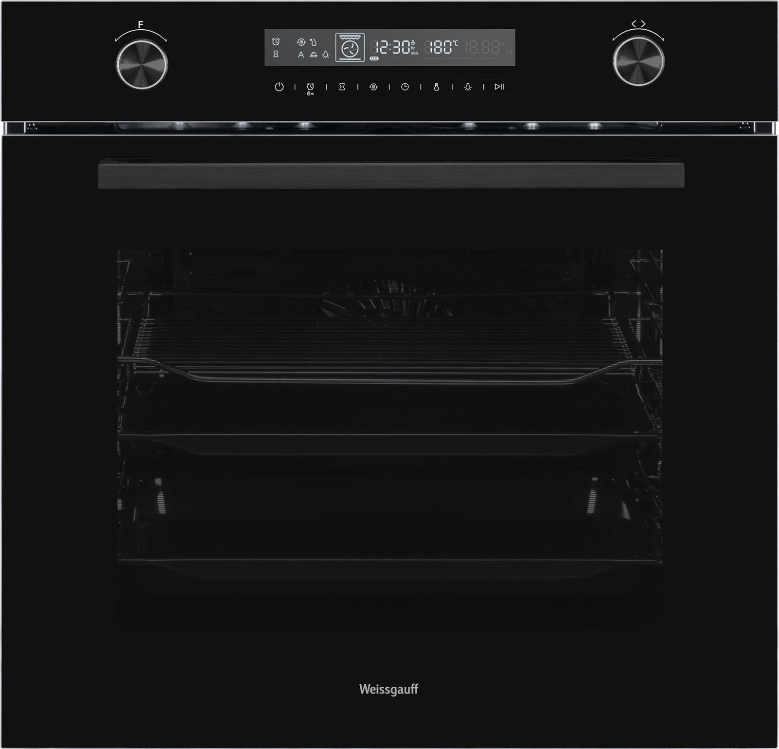 Духовой шкаф Электрический Weissgauff EOM 751 PDB Black Edition черный
