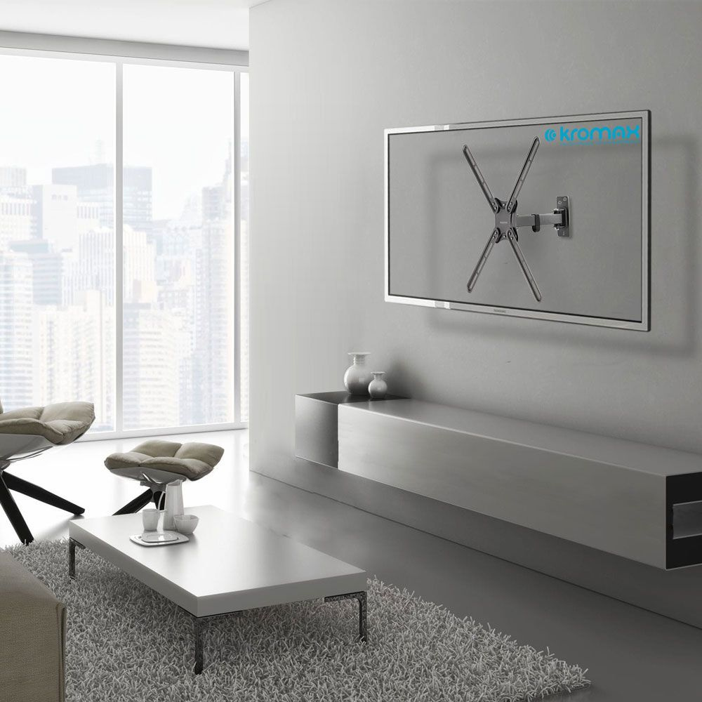 Кронштейн для телевизора Kromax CORBEL-6 черный 22"-65" макс.30кг настенный поворот и наклон