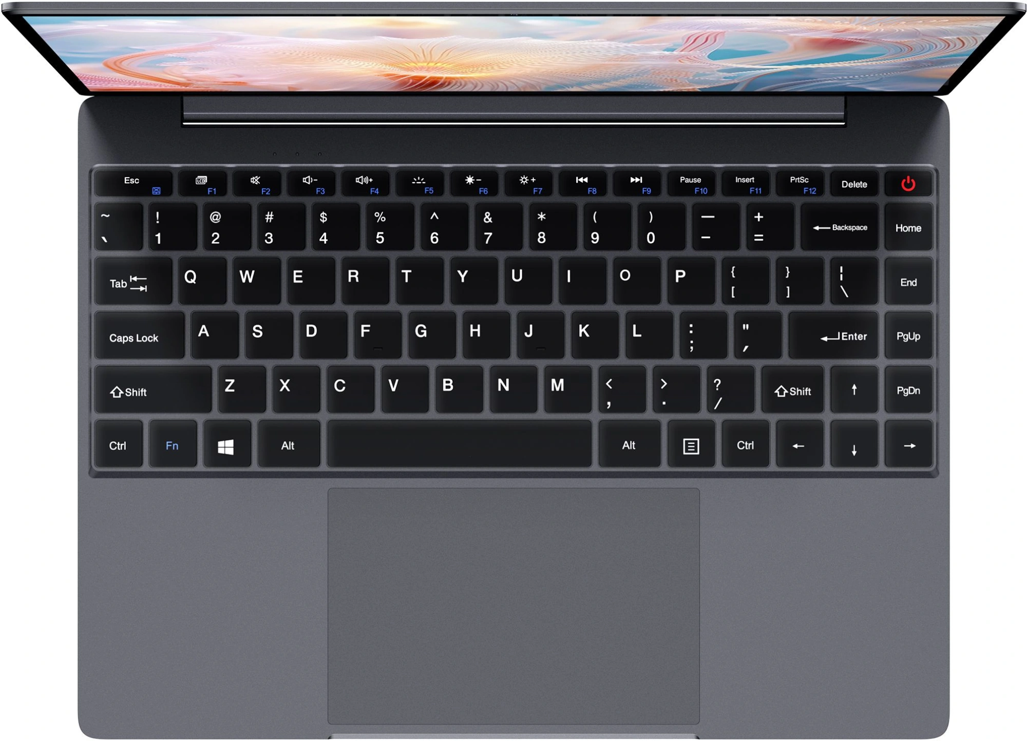 Ноутбук Chuwi Corebook X Ryzen 5 5500U 16Gb SSD512Gb AMD Radeon Rx Vega 7 14" IPS 2K (2160x1440) Windows 11 Home grey WiFi BT Cam 4000mAh