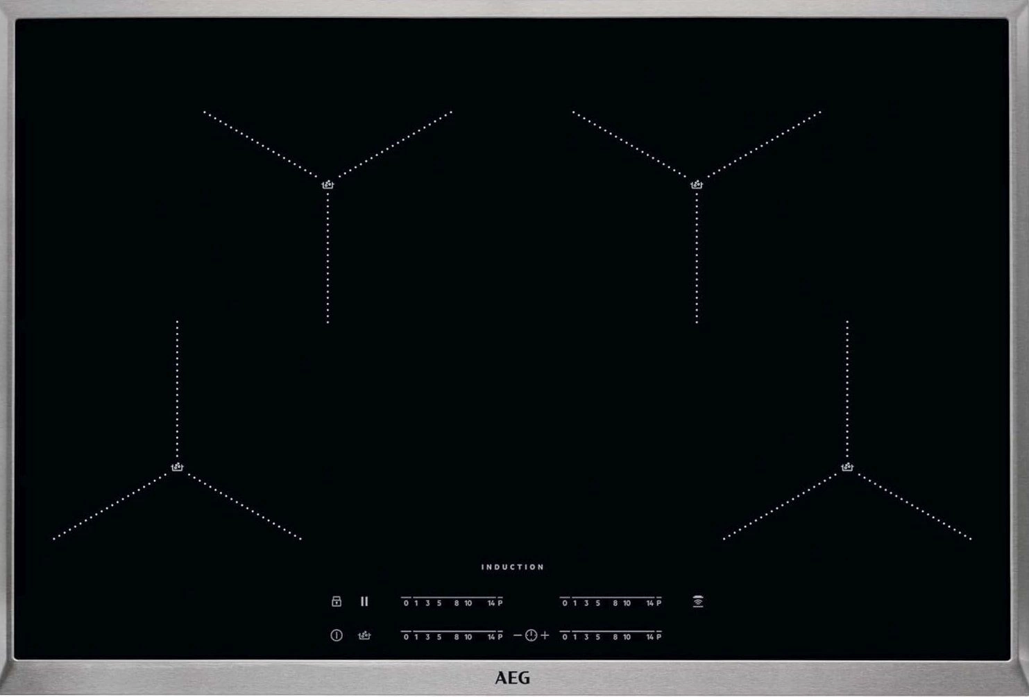 Индукционная варочная поверхность AEG IAE84411XB черный/серебристый