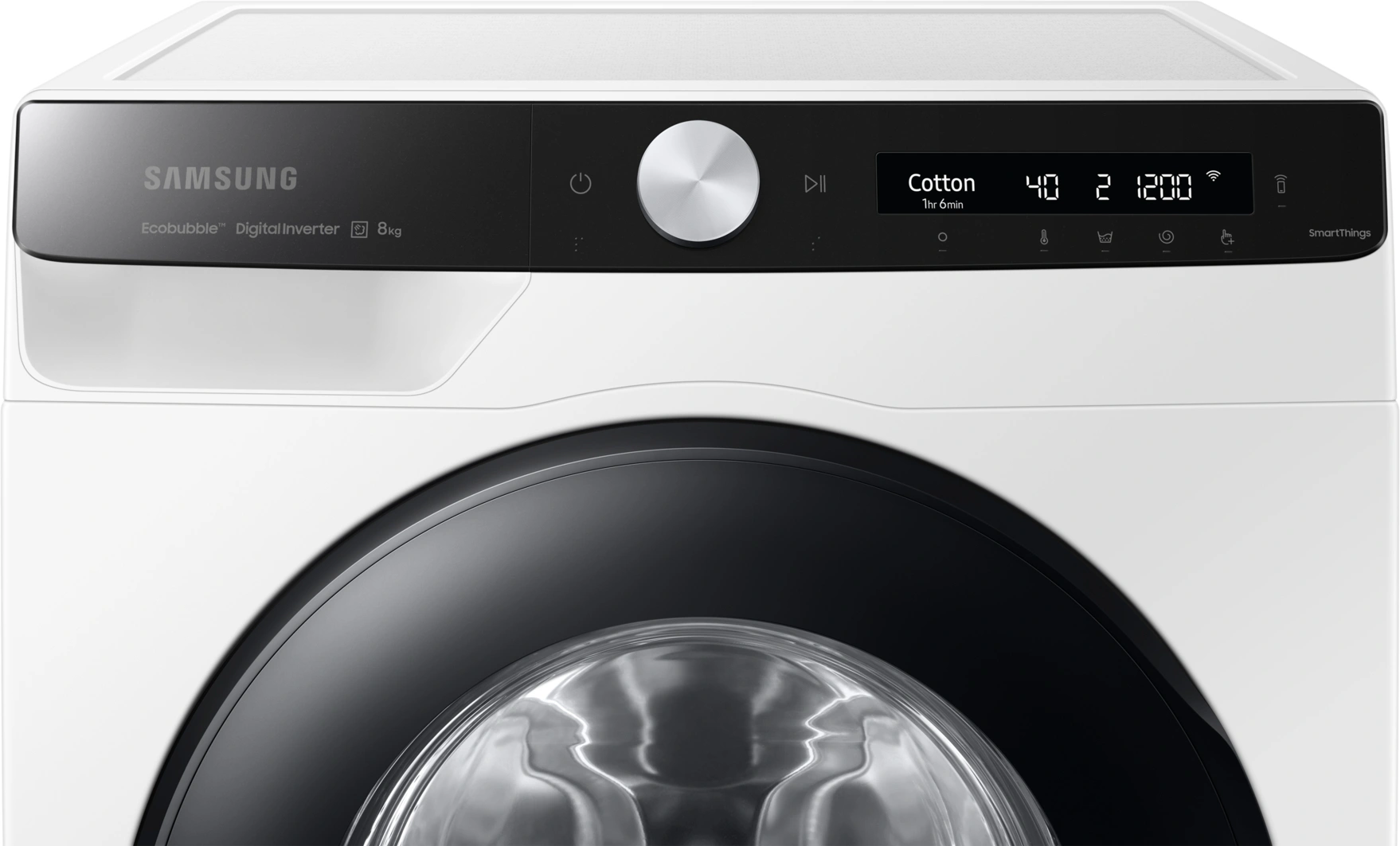 Стиральная машина Samsung WW80AG6S28AELP класс: A загр.фронтальная макс.:8кг белый инвертор
