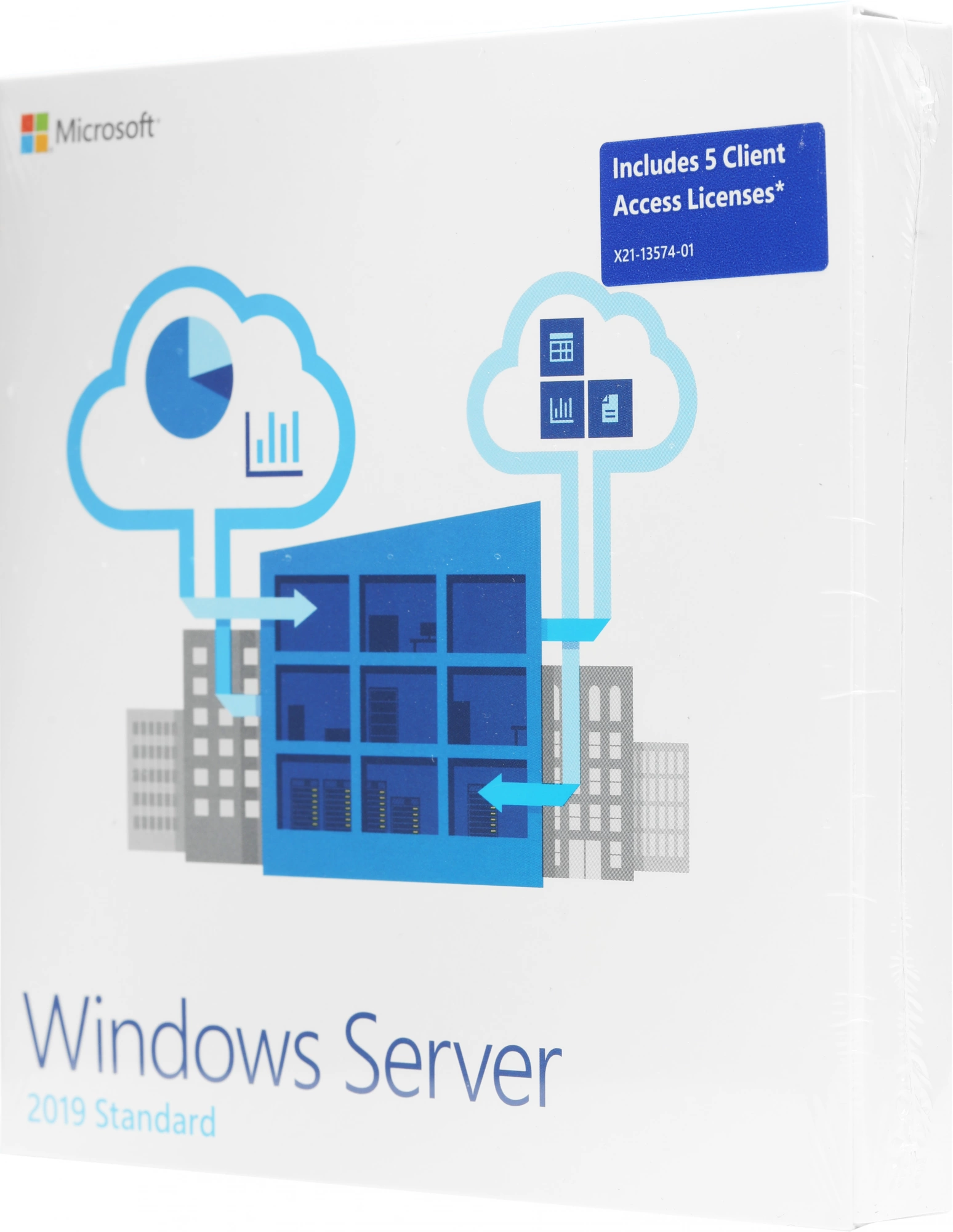 Операционная система Microsoft Windows Server 2019 Standard 5 Clt 64 bit Eng DVD BOX (P73-07680)