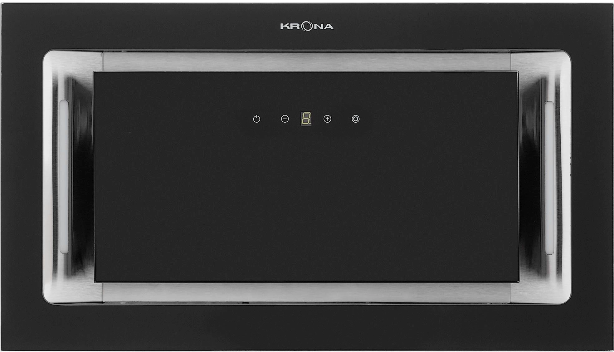 Вытяжка встраиваемая Krona Selina 600 GLASS BLACK S черный управление: сенсорное (1 мотор)