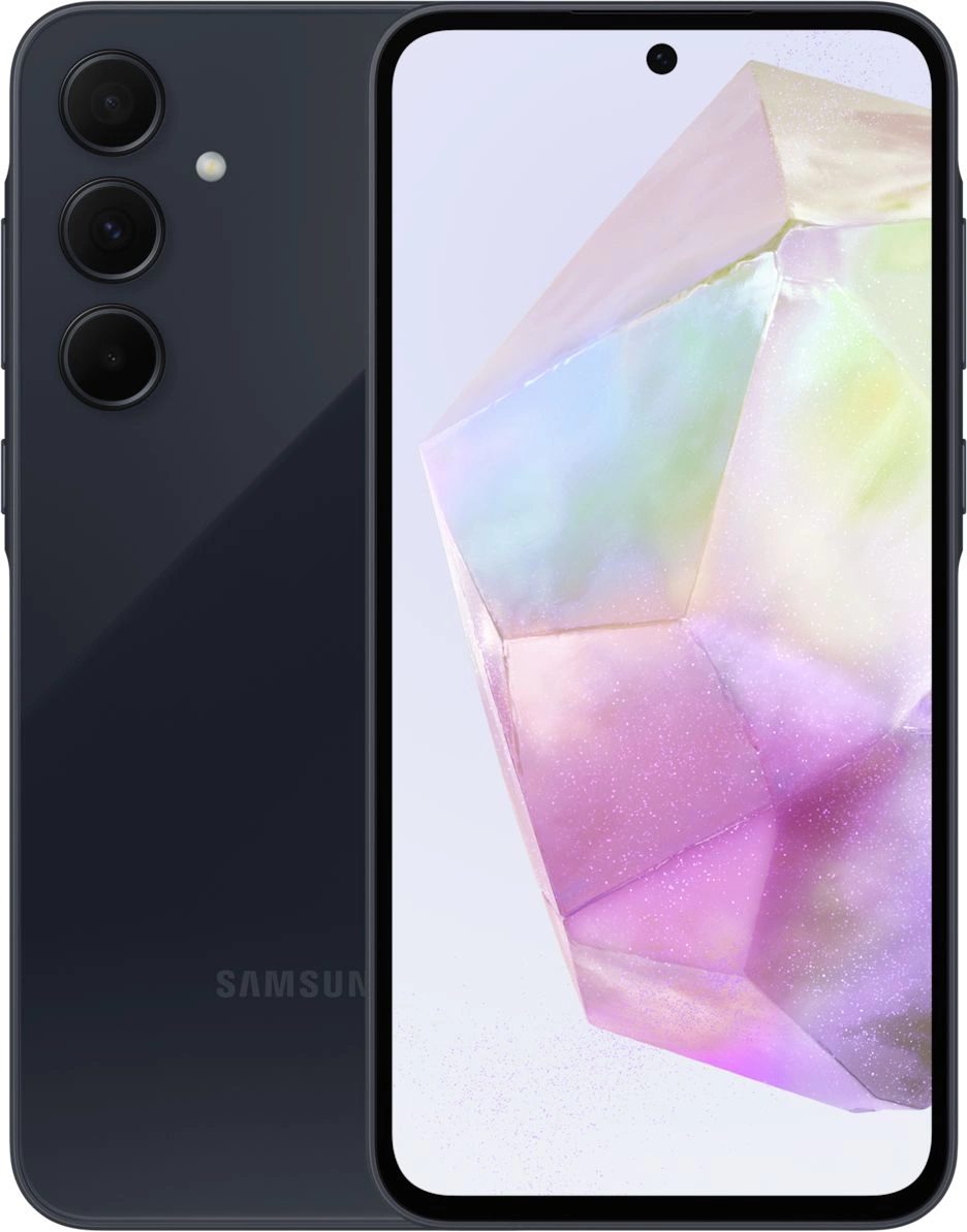 Смартфон Samsung SM-A356E Galaxy A35 5G 256Gb 8Gb темно-синий моноблок 3G 4G 2Sim 6.6" 1080x2340 Android 14 50Mpix 802.11 a/b/g/n/ac/ax NFC GPS GSM900/1800 GSM1900 TouchSc Protect microSD max1024Gb
