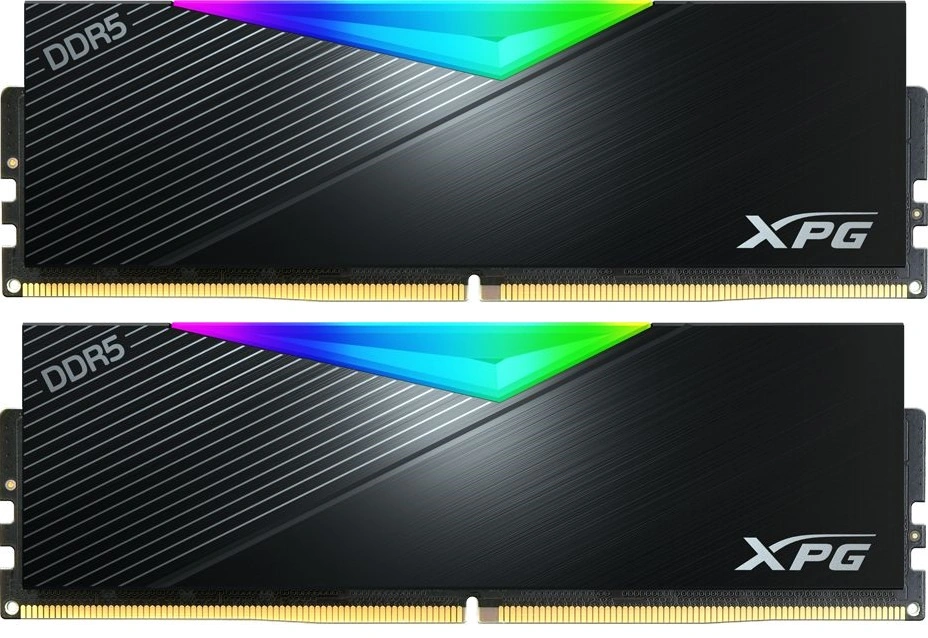 Память DDR5 2x16GB 6000MHz A-Data AX5U6000C3016G-DCLARBK XPG Lancer RGB RTL Gaming PC5-48000 CL30 DIMM UDIMM ECC 288-pin 1.4В kit single rank с радиатором Ret