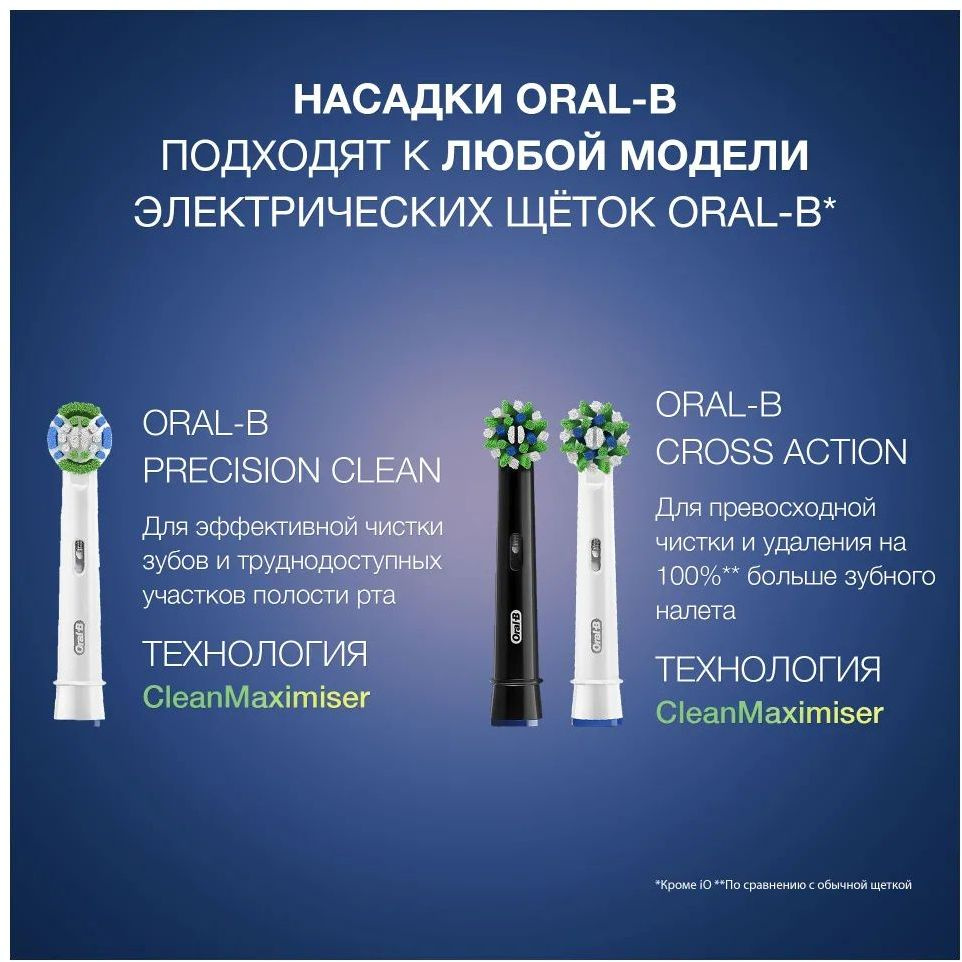 Насадка для зубных щеток Oral-B CrossAction CleanMaximiser (упак.:2шт)