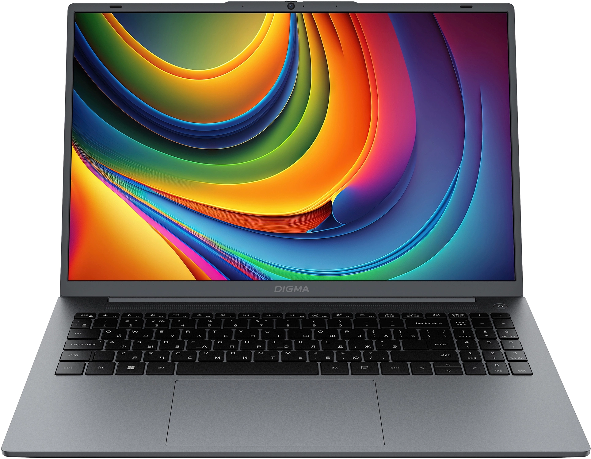 Ноутбук Digma EVE C5805 N100 8Gb SSD256Gb Intel UHD Graphics 16" IPS WUXGA (1920x1200) Windows 11 Pro dk.grey WiFi BT Cam 6000mAh (DN16N1-8CXW01)