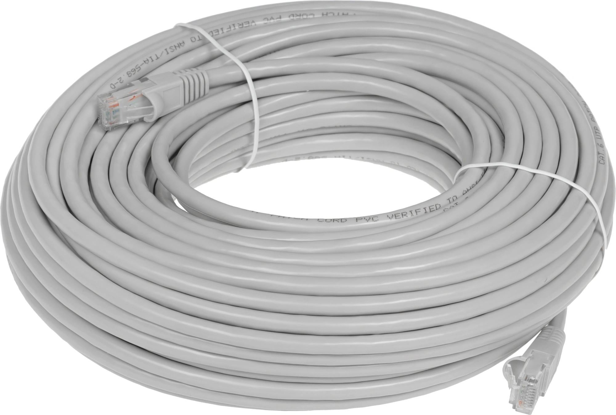 Патч-корд Buro UTP-6-30M-G UTP 4 пары cat.6 CCA molded 30м серый RJ-45 (m)-RJ-45 (m)