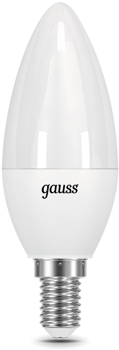 Лампа светодиодная Gauss 9.5Вт цок.:E14 свеча 220B 4100K св.свеч.бел.нейт. 35-C (упак.:1шт) (103101210)