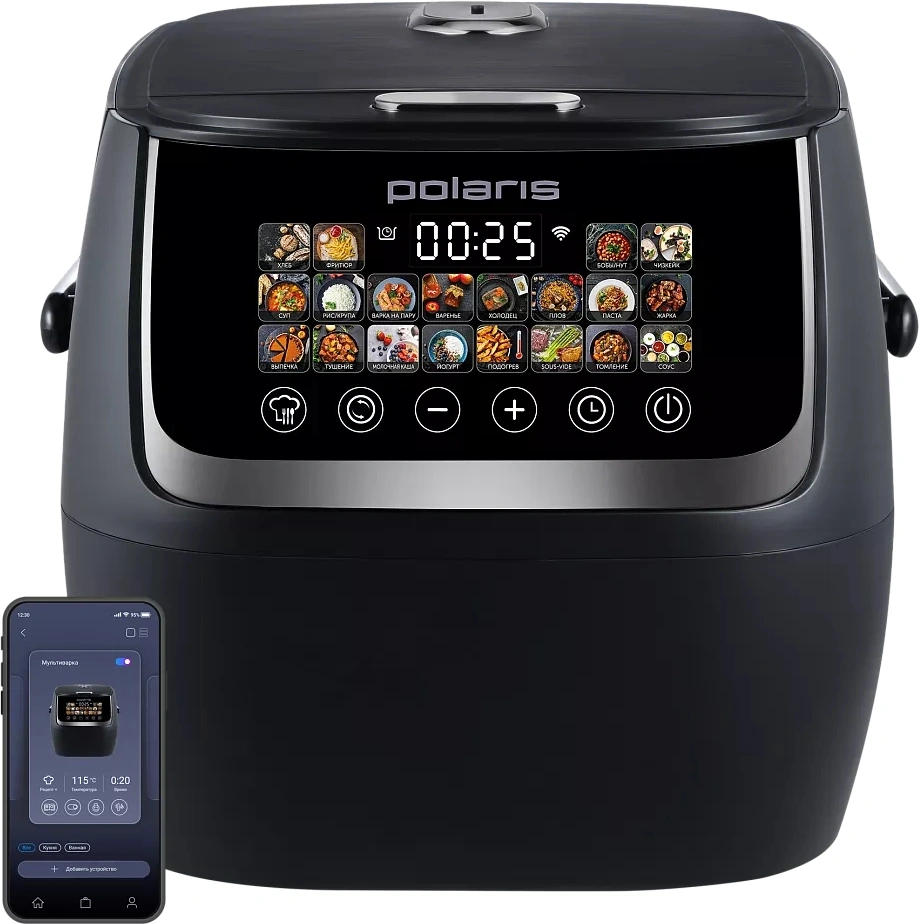 Мультиварка Polaris IQ Home PMC 0515 5л 1050Вт черный/черный