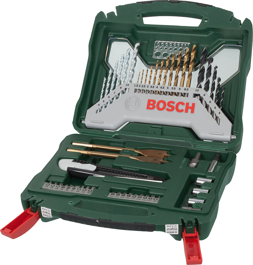 Набор принадлежностей Bosch X-Line-50 50 предметов (жесткий кейс)