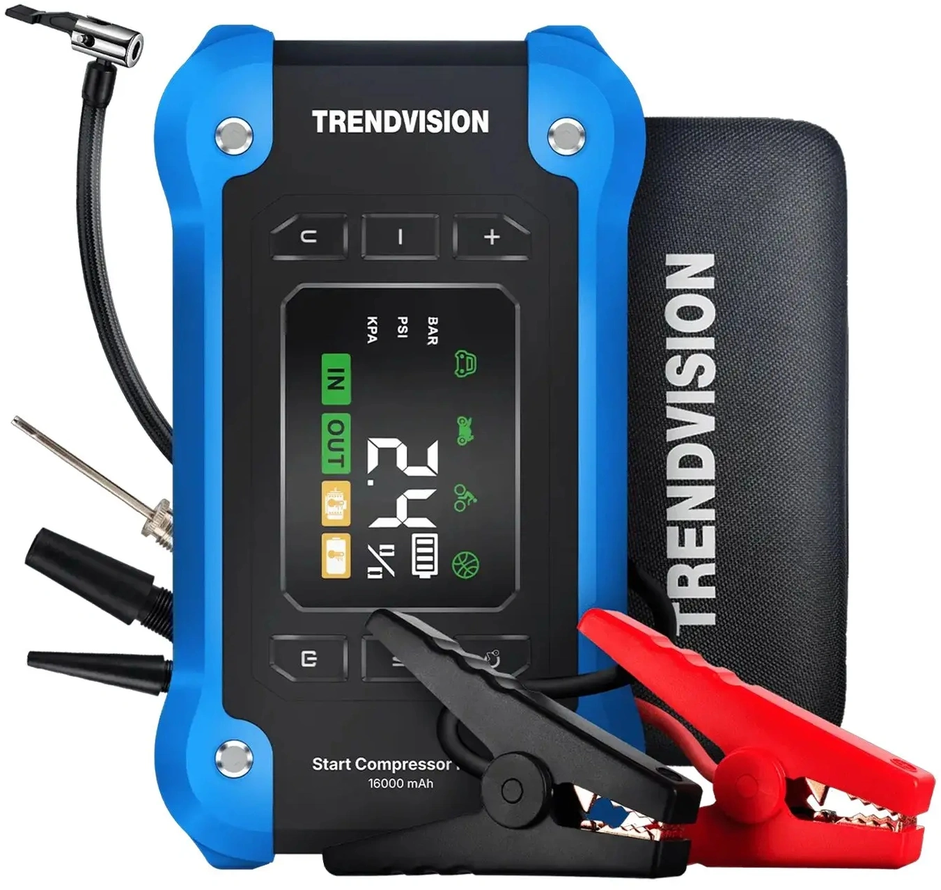 Автомобильный компрессор TrendVision Start Compressor PRO шланг 0.2м