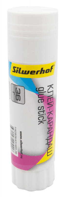 Клей-карандаш Silwerhof 431465-36 36гр ПВП термоусадочная упаковка