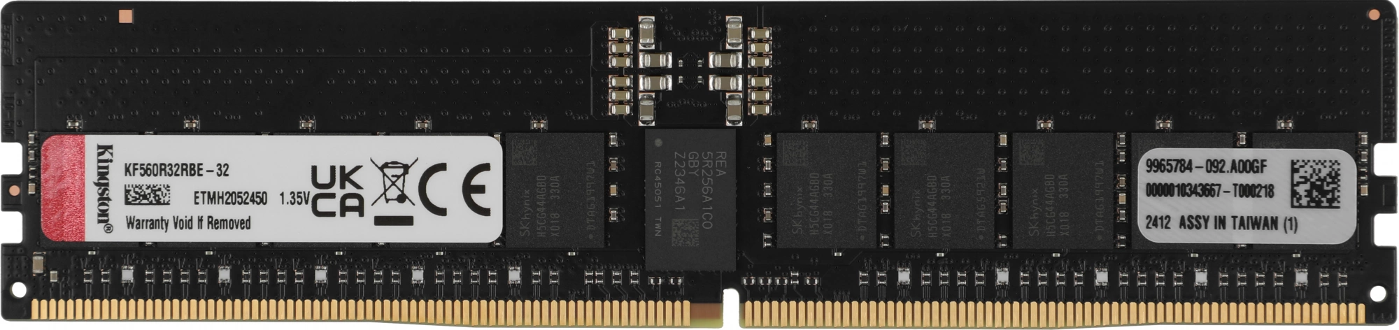 Память DDR5 32GB 6000MHz Kingston KF560R32RBE-32 Fury Renegade Pro RTL PC5-48000 CL32 DIMM ECC 288-pin 1.35В single rank Ret