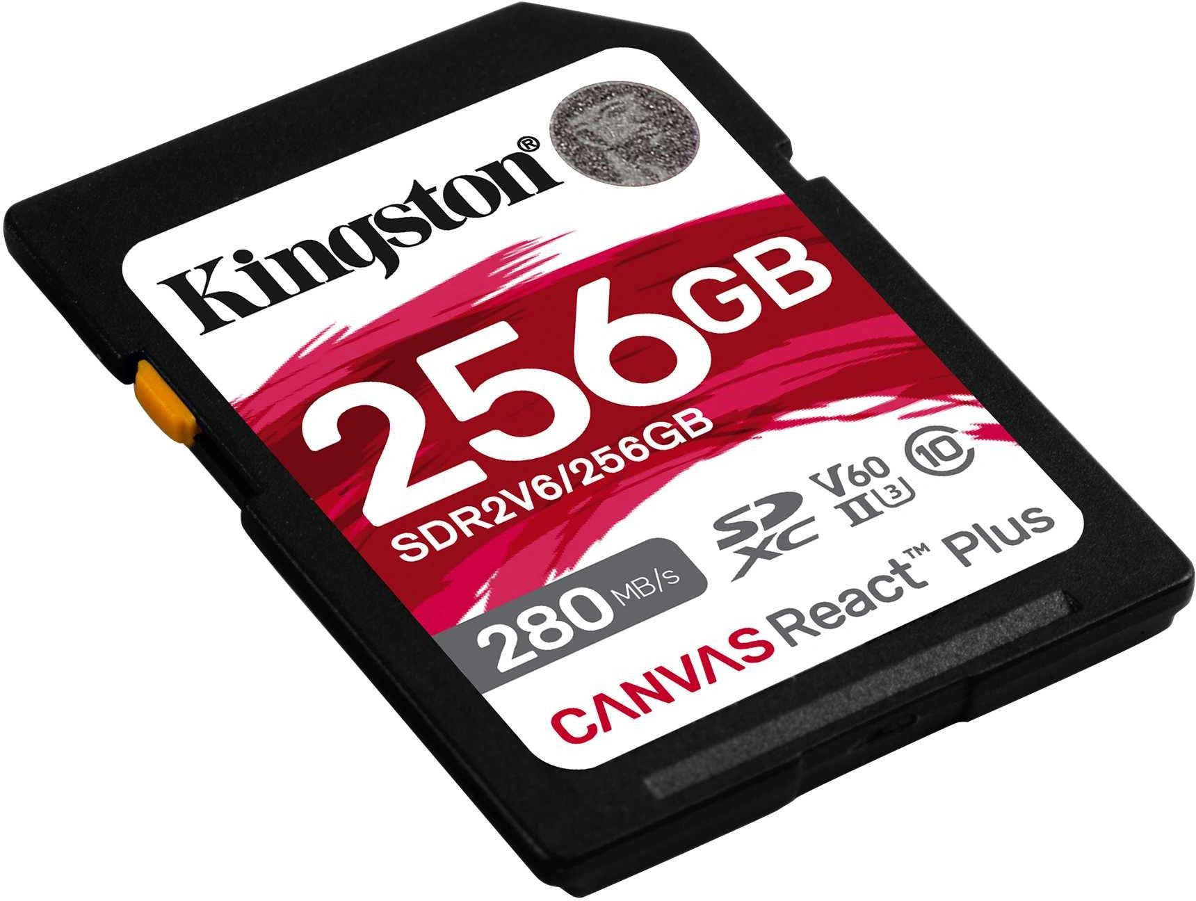 Флеш карта SDXC 256GB Kingston SDR2V6/256GB Canvas React Plus w/o adapter