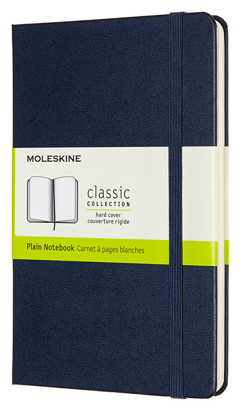 Блокнот Moleskine CLASSIC QP052B20 Medium 115x180мм 208стр. нелинованный твердая обложка синий