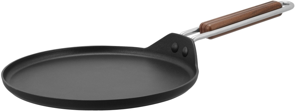 Сковорода блинная Rondell Fjord RDA-1797 круглая 25см покрытие: Xylan Plus ручка несъемная (без крышки) черный