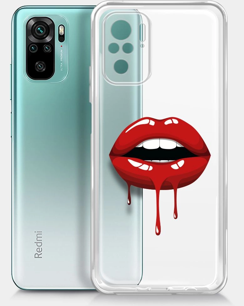 Чехол (клип-кейс) BoraSCO для Xiaomi Redmi Note 10/10S ArtWorks прозрачный/рисунок (51606)