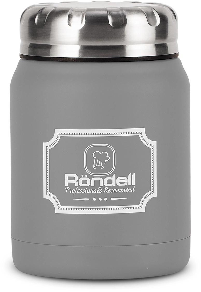 Термос для еды Rondell Picnic RDS-943 0.5л. серый картонная коробка