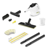 Пароочиститель ручной Karcher EasyFix SC 1 1200Вт белый/черный