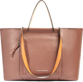 Деловая сумка женская Piquadro Circle BD3336W92/MBE с отделением для ноутбука 14" коричневая/бежевая натур.кожа