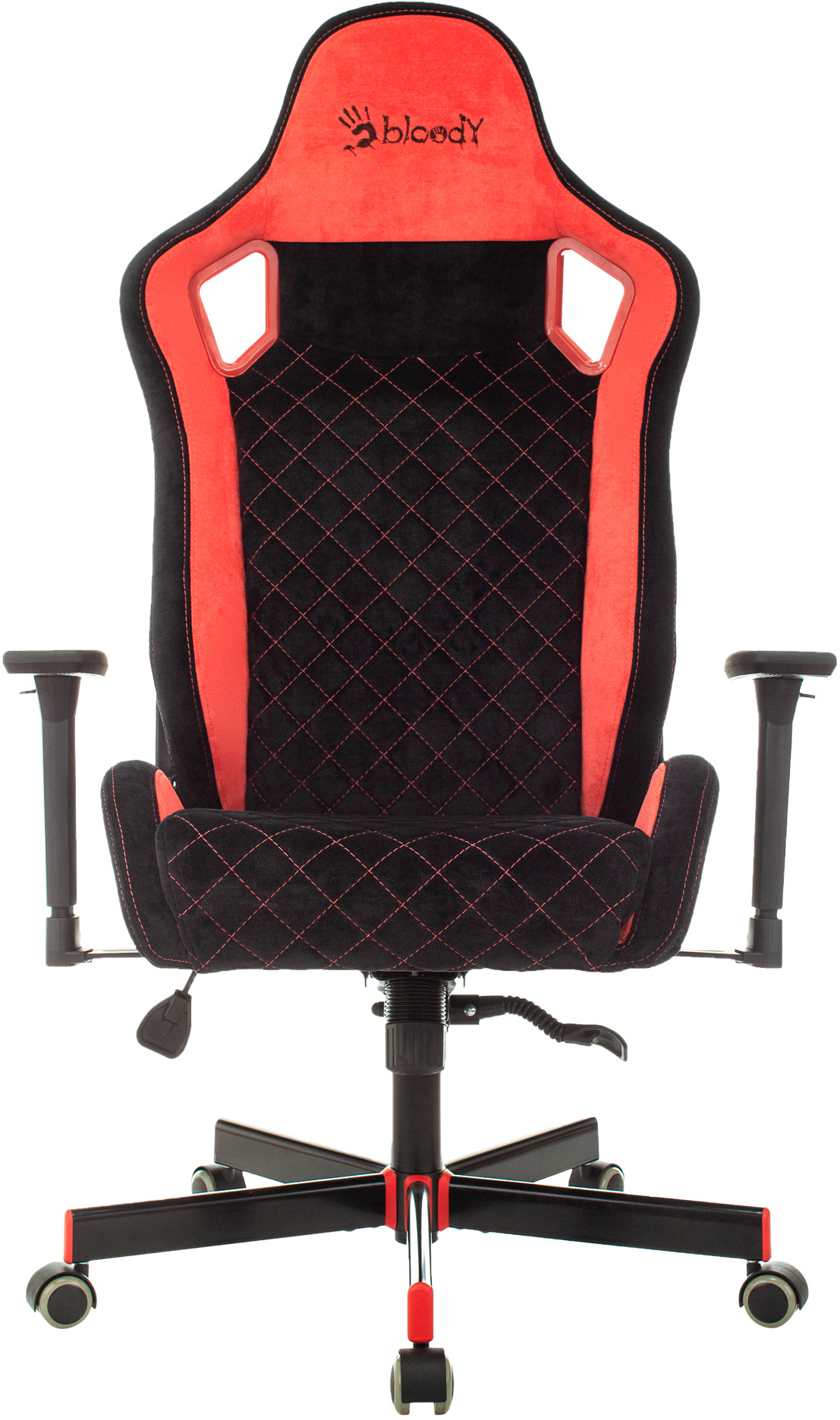 Кресло игровое a4tech bloody gc 370 на колесиках ткань дышащая черный