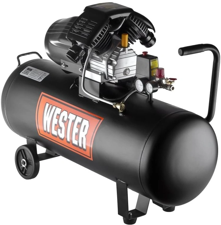 Компрессор поршневой Wester WK2200/100PRO масляный 330л/мин 100л 2200Вт черный