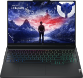 Ноутбук Lenovo Legion Pro 7 16IRX9H Core i9 14900HX 32Gb SSD1Tb NVIDIA GeForce RTX4090 16Gb 16" IPS WQXGA (2560x1600) noOS black WiFi BT Cam (83DE004HRK)