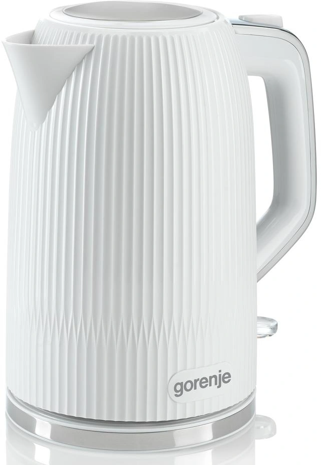 Чайник электрический Gorenje K17DPW 1.7л. 2200Вт белый/серебристый корпус: металл/пластик