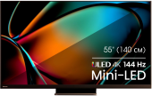 Телевизор LED Hisense 55" 55U8KQ темно-серый 4K Ultra HD 120Hz DVB-T DVB-T2 DVB-C DVB-S DVB-S2 USB WiFi Smart TV