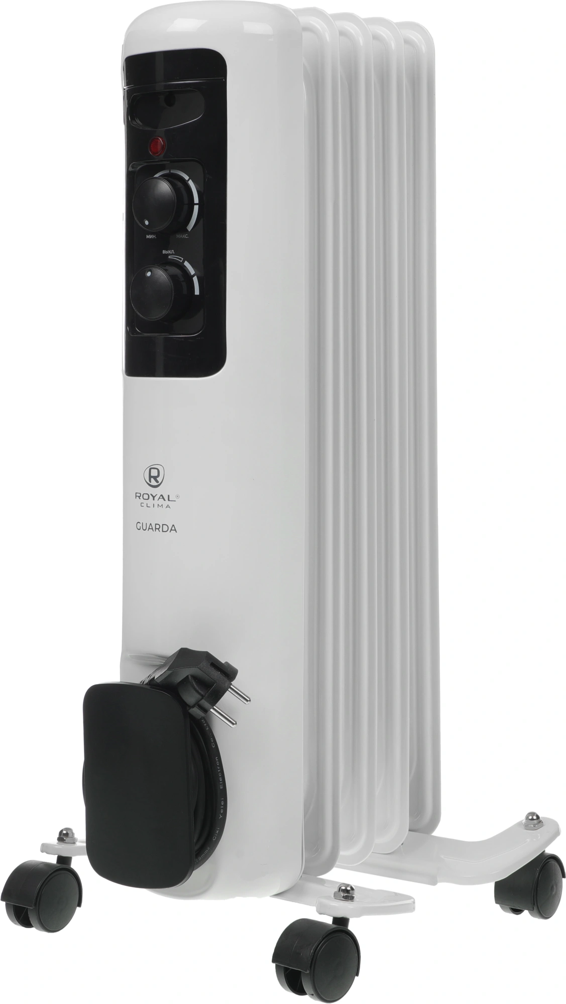 Радиатор масляный Royal Clima Guarda ROR-GU5-1000M 1000Вт белый/серый