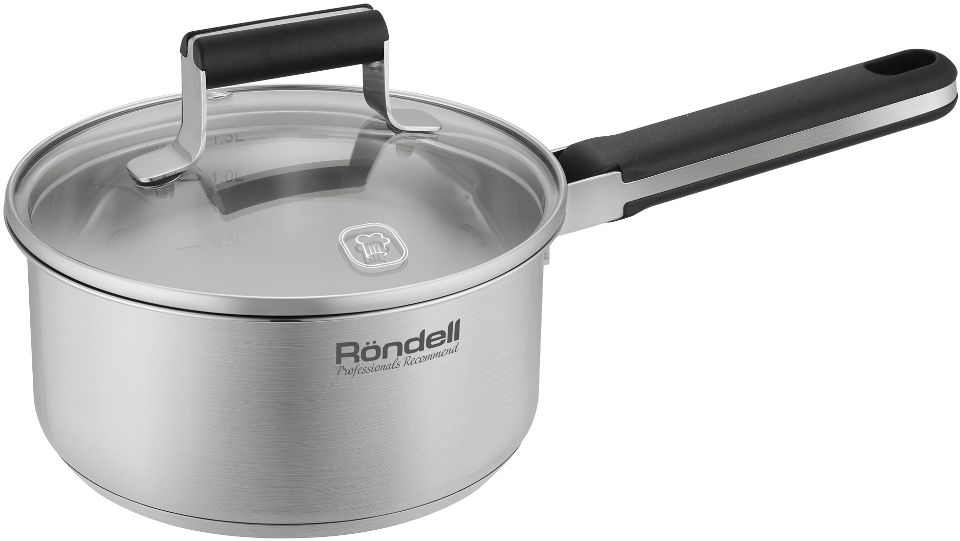 Ковш Rondell Bayoneta RDS-1806 1.3л. d=16см (с крышкой) стальной