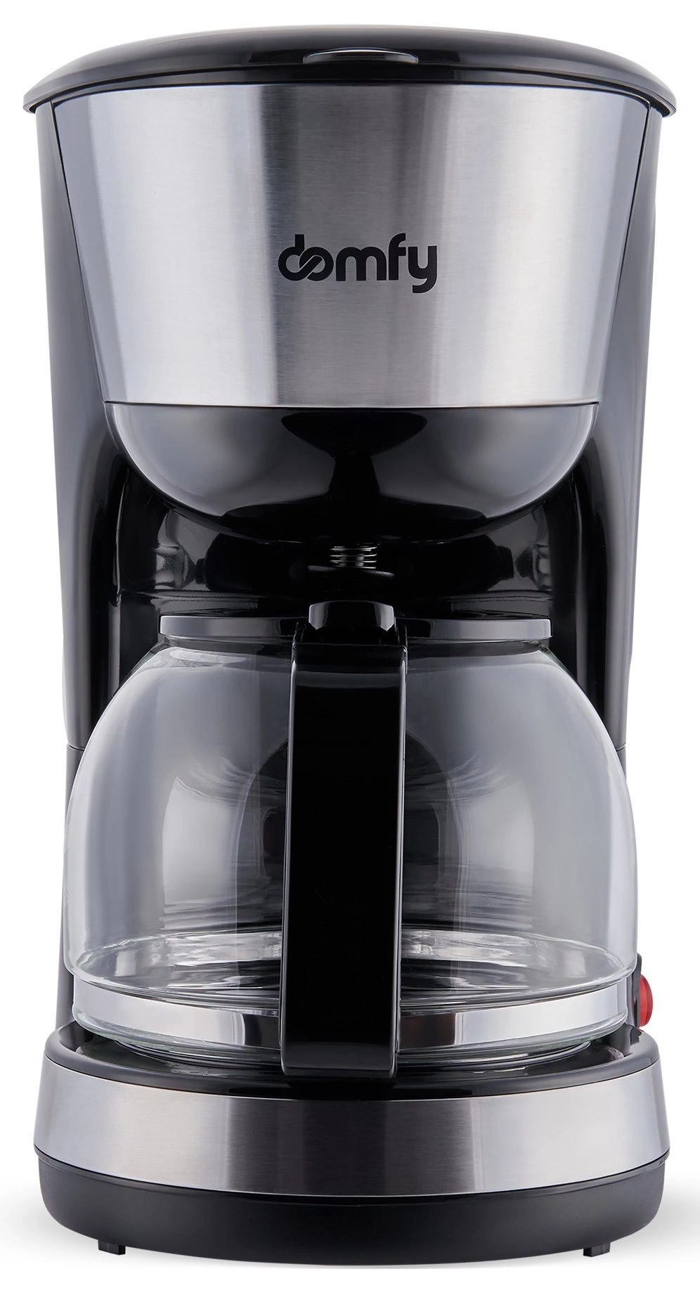 Кофеварка капельная Domfy metal DSM-CM301 1000Вт черный/серебристый