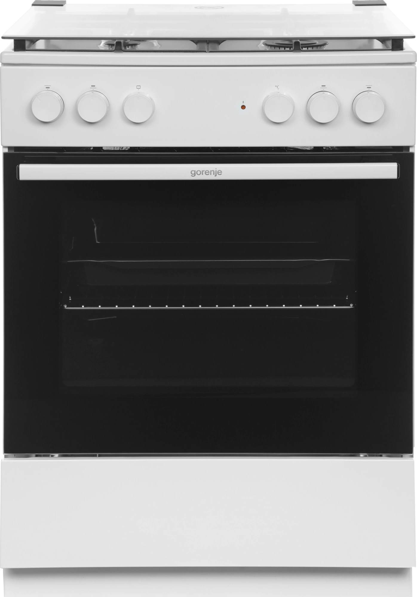 Плита Комбинированная Gorenje GK6A20WF белый (стеклянная крышка) реш.чугун