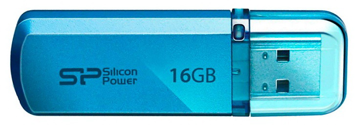Флеш Диск Silicon Power 16GB Helios 101 SP016GBUF2101V1B USB2.0 синий
