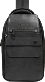 Рюкзак слинг мужской Piquadro Solm CA7028S141/N черный кожа