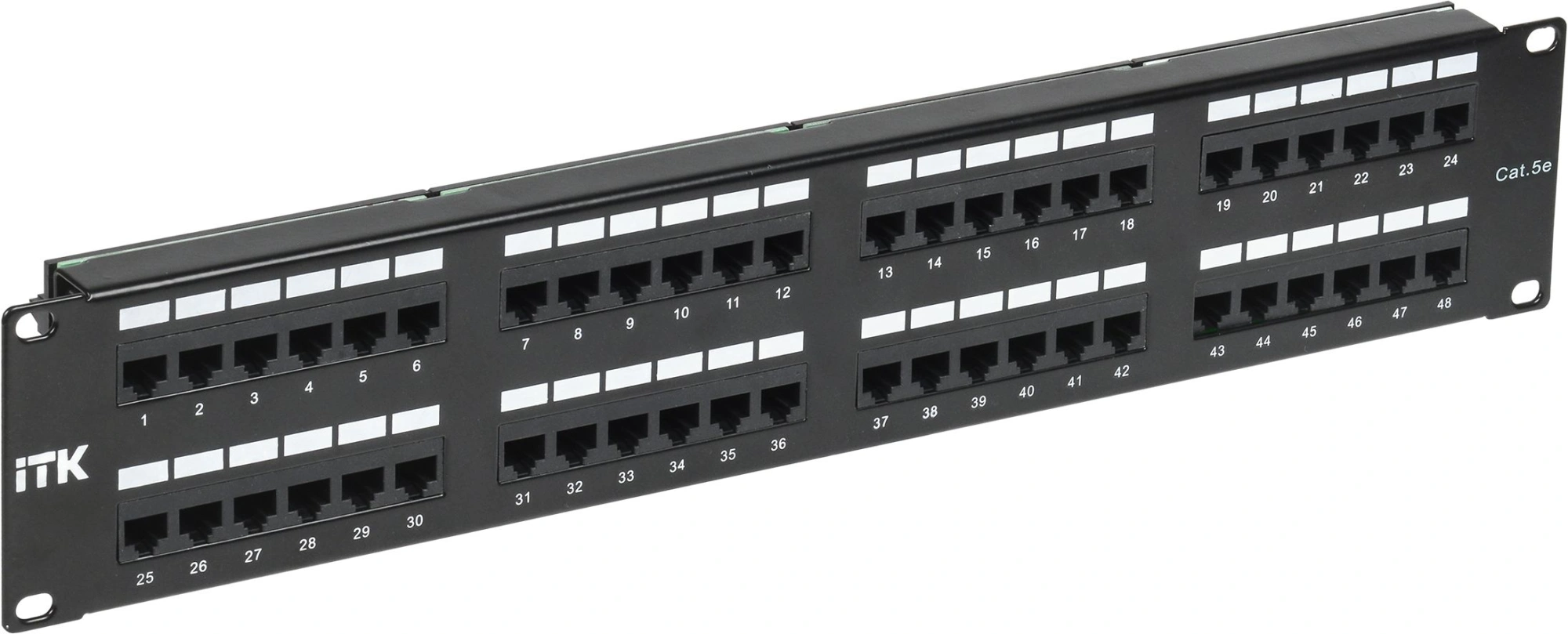 Патч-панель ITK PP48-2UC5EU-D05 19" 2U 48xRJ45 кат.5E UTP