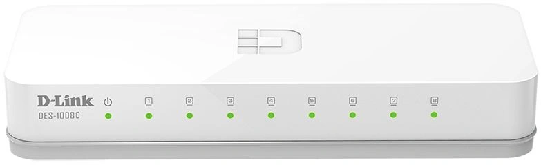 Коммутатор D-Link DES-1008C DES-1008C/F6/E 8x100Мбит/с неуправляемый